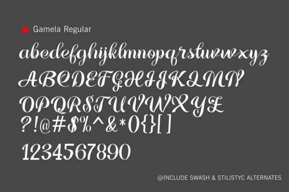 Glamela Font - Preview 5