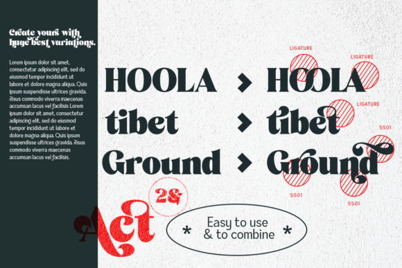 Manunggal Font PNG with transparent background - Preview 3