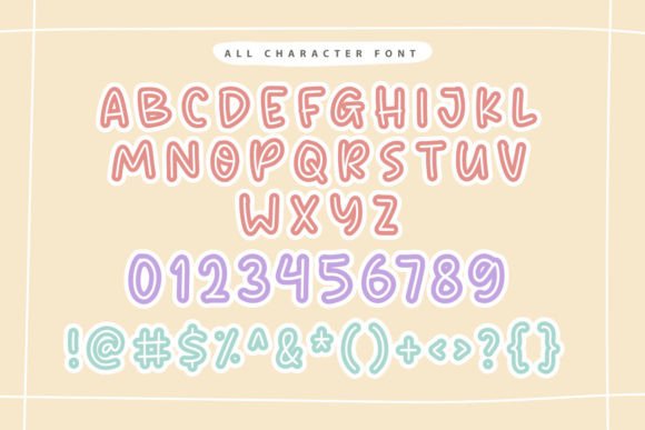 Meria and Fun Font PNG with transparent background - Preview 2