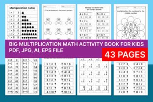 Multiplication Math Worksheets for Kids. Graphic by nayantamli ...