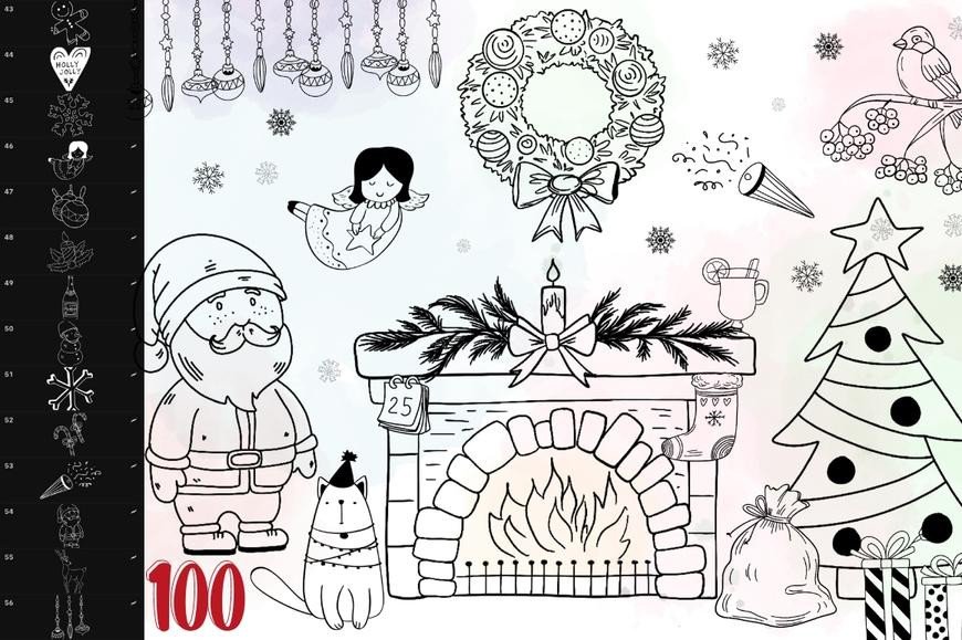 Procreate Christmas Stamps Brushes - photo 4