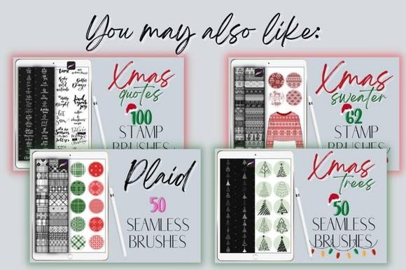 Procreate Christmas Stamps Brushes - photo 8