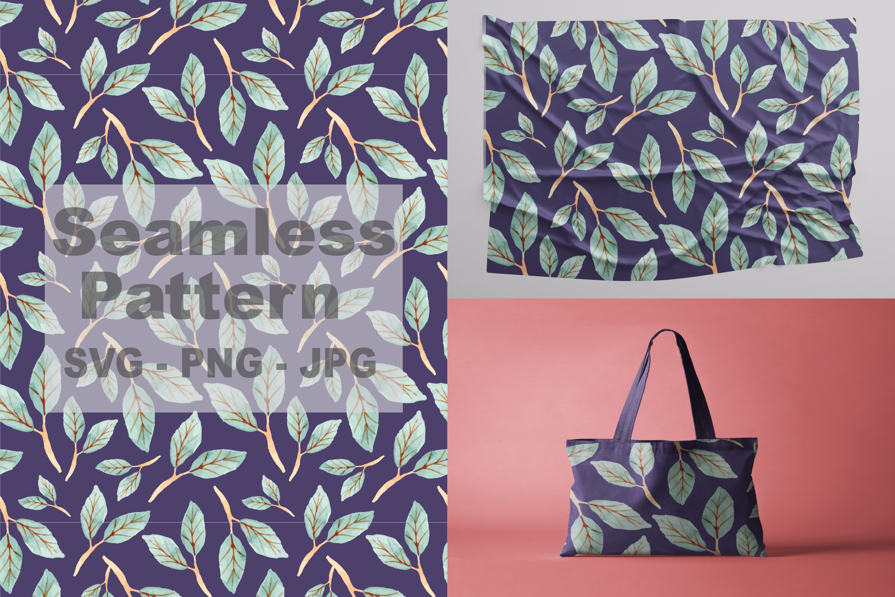 Seamless Leaves Pattern Graphic by khld939 · Creative Fabrica