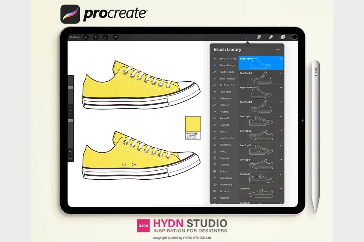 Shoes Design Set Procreate Stamp Brushes - photo 8
