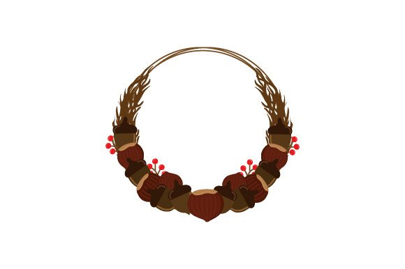 Chestnuts and Acorns Wreath