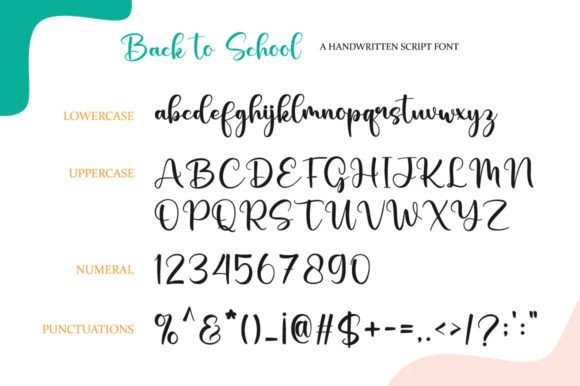 Back to School Font - Preview 5