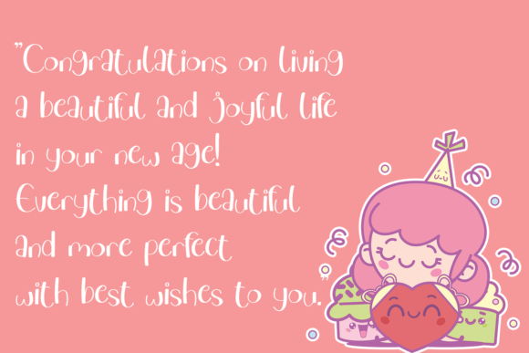 Birthday Font - Preview 3