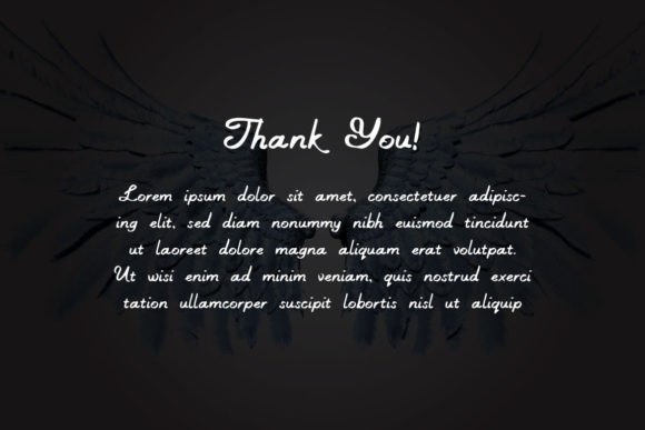 Black Fairy Font PNG with transparent background - Preview 2