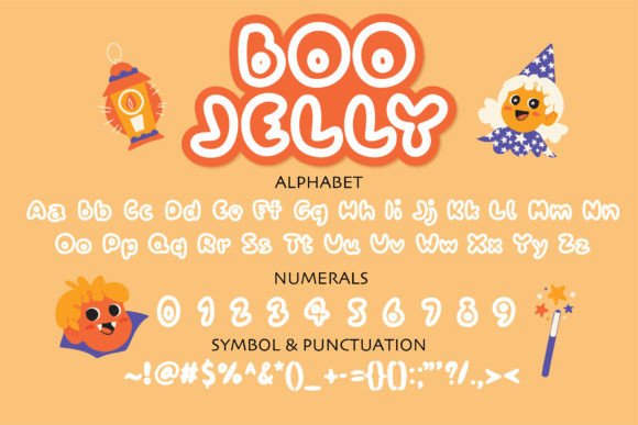 Boo Jelly Font PNG with transparent background - Preview 1