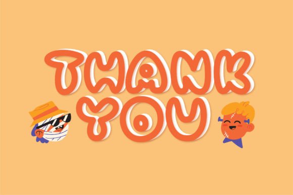 Boo Jelly Font PNG with transparent background - Preview 4