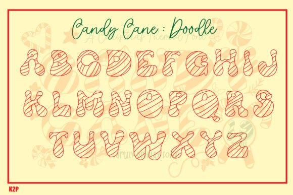 Candy Cane Font - Preview 2