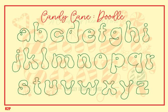 Candy Cane Font - Preview 3