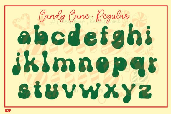 Candy Cane Font - Preview 4