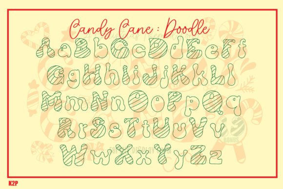 Candy Cane Font - Preview 6