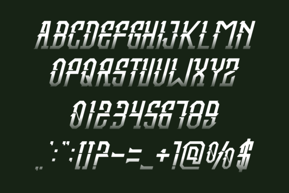 Desepped Font PNG with transparent background - Preview 2