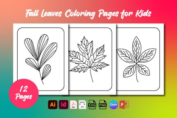 Fall Leaves Coloring Pages for Kids