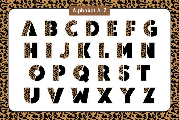 Half Cheetah Font PNG with transparent background - Preview 1