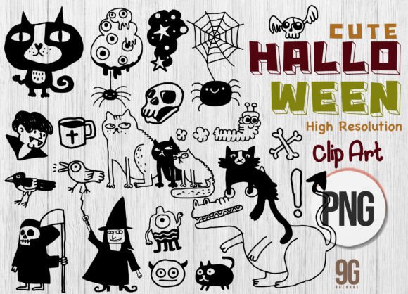 Happy Cute Halloween Collection Graphic Illustrations By j2lohloh