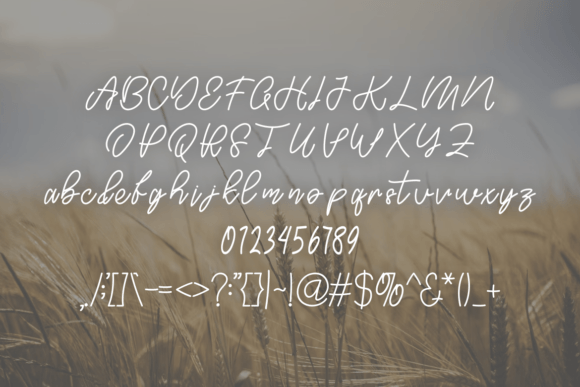Hinati Kalista Font PNG with transparent background - Preview 2