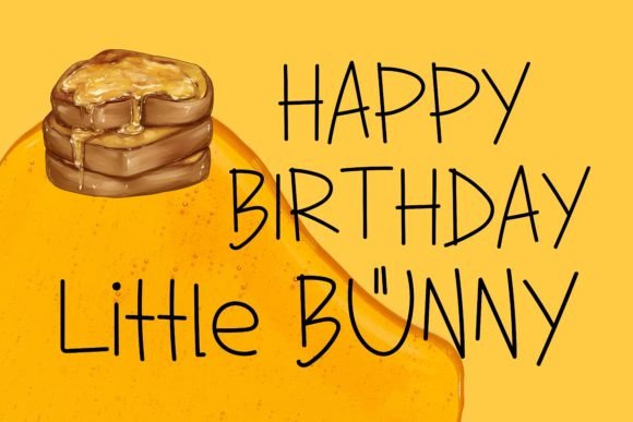 Hunny Bunny Font PNG with transparent background - Preview 2