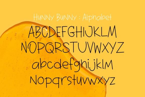 Hunny Bunny Font PNG with transparent background - Preview 3