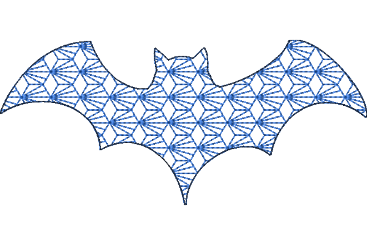 Japanese Sashiko Shape Bat