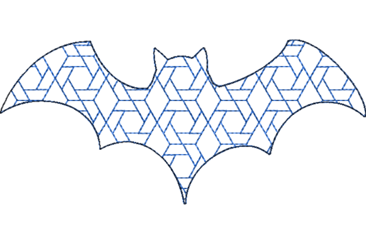 Japanese Sashiko Shape Bat