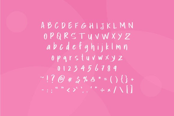 Mother Diary Font PNG with transparent background - Preview 1