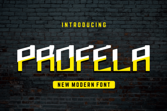Profela Font PNG with transparent background - Preview 1