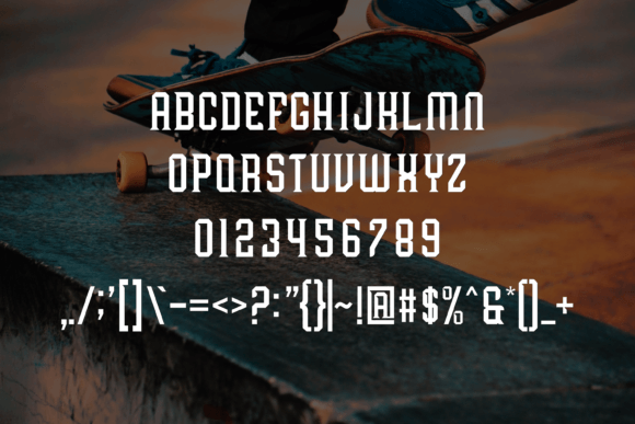 Ramanoc Font PNG with transparent background - Preview 3