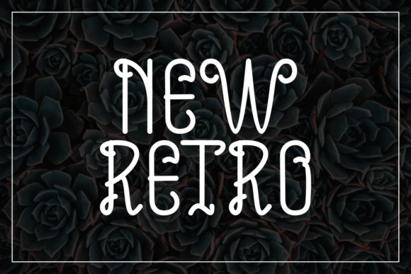 Retroe Font PNG with transparent background - Preview 1