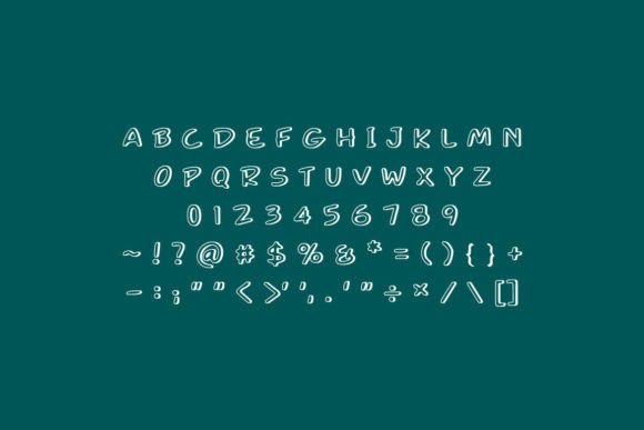 Roaming Font PNG with transparent background - Preview 2