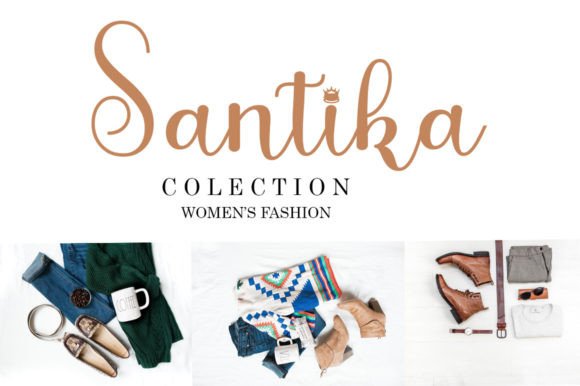 Sinta Santi Font PNG with transparent background - Preview 5