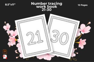 21-30 Number Tracing Workbook Graphic by graphinize · Creative Fabrica