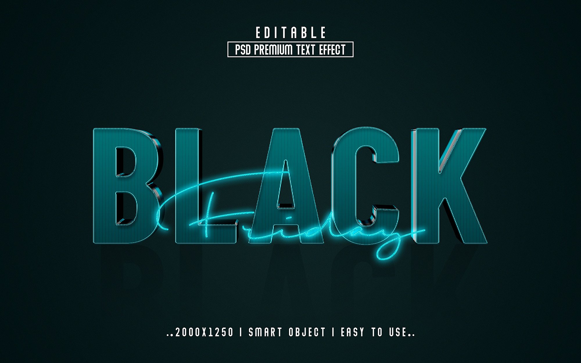 Black Friday 3D Editable Psd Text Effect Graphic by mdjahidul99519 ...