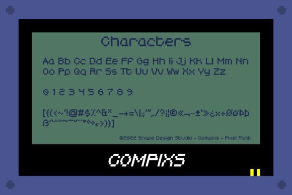 Compixs Font - Preview 1