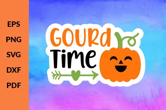 Gourd Time Stickers Svg Graphic by Cute Paw · Creative Fabrica
