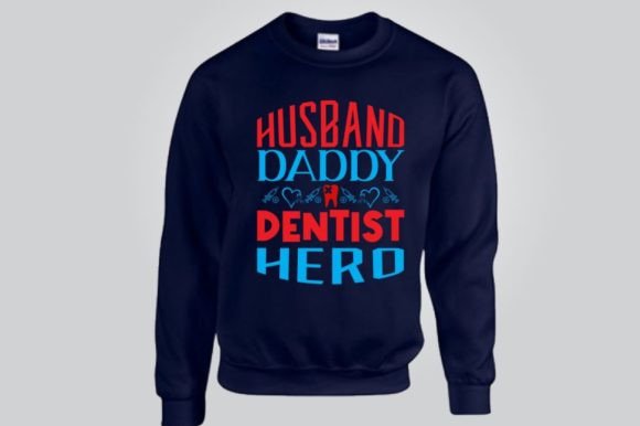 HUSBAND DADDY DENTIST HERO, SVG