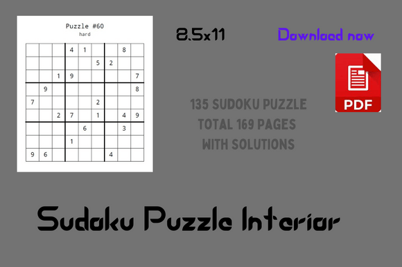 Interior Sudoku Hard Puzzle Graphic by RISE · Creative Fabrica