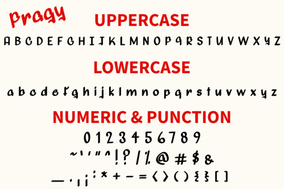 Pragy Font PNG with transparent background - Preview 4