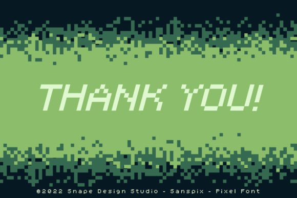 Sanspix Font PNG with transparent background - Preview 4