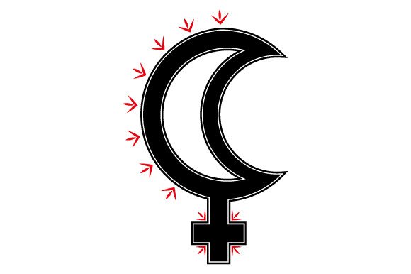 Lilith Sign Symbol SVG Cut file by Creative Fabrica Crafts · Creative ...