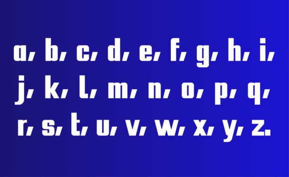 Blue Block Font - Preview 1