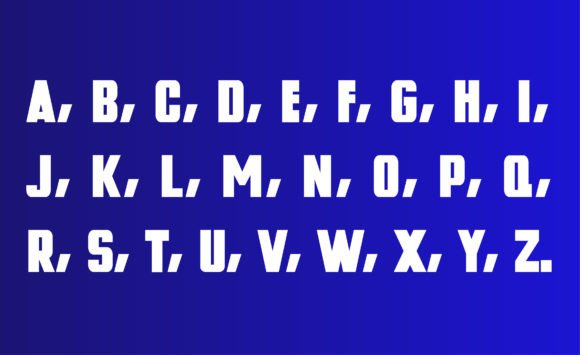 Blue Block Font - Preview 2
