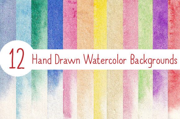 Digital Paper Watercolor Background Gráfico Fondos Por Blueprint