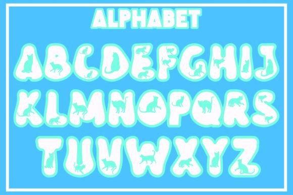 Groovy Cat Font PNG with transparent background - Preview 1