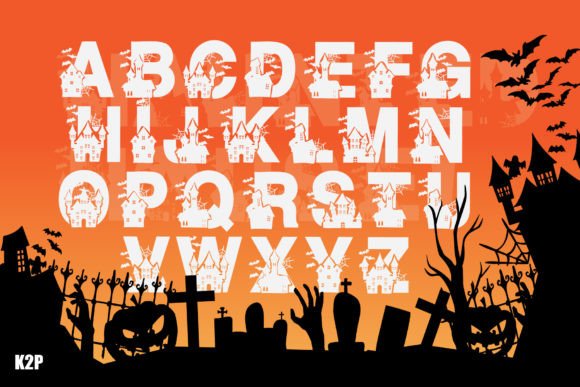 Haunted House Font - Preview 1