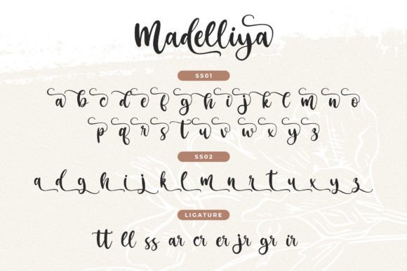 Madelliya Font PNG with transparent background - Preview 3