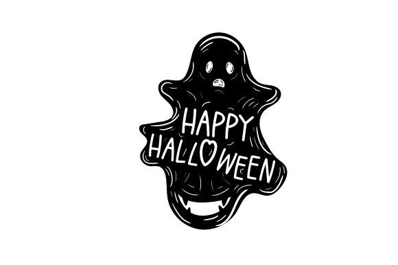 Ghost, Happy Halloween SVG Cut file by Creative Fabrica Crafts