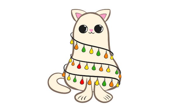 Christmas Cat Kawaii SVG Cut file by Creative Fabrica Crafts · Creative ...